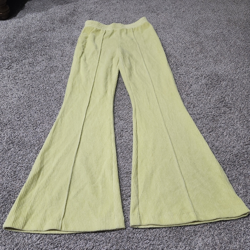 Aerie Green Trumpet Maxi Skirt with Slit